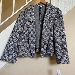 Shelby & Palmer Black and White Blazer Tailored Fit